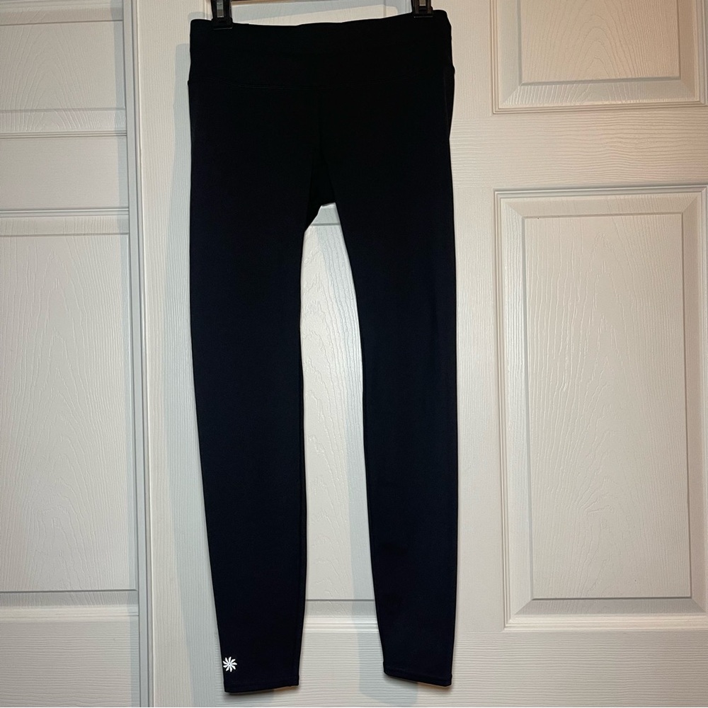 Athleta Sonar Black Cropped Leggings size Small Activewear Athleisure